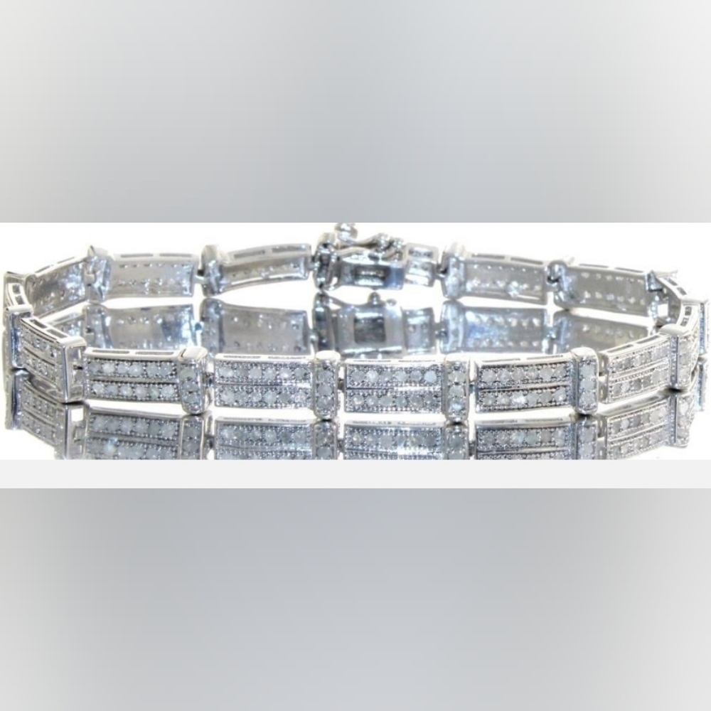 Lot#23 Elegant 2.00 ct Two Row Diamond BraceletLot Number: 23